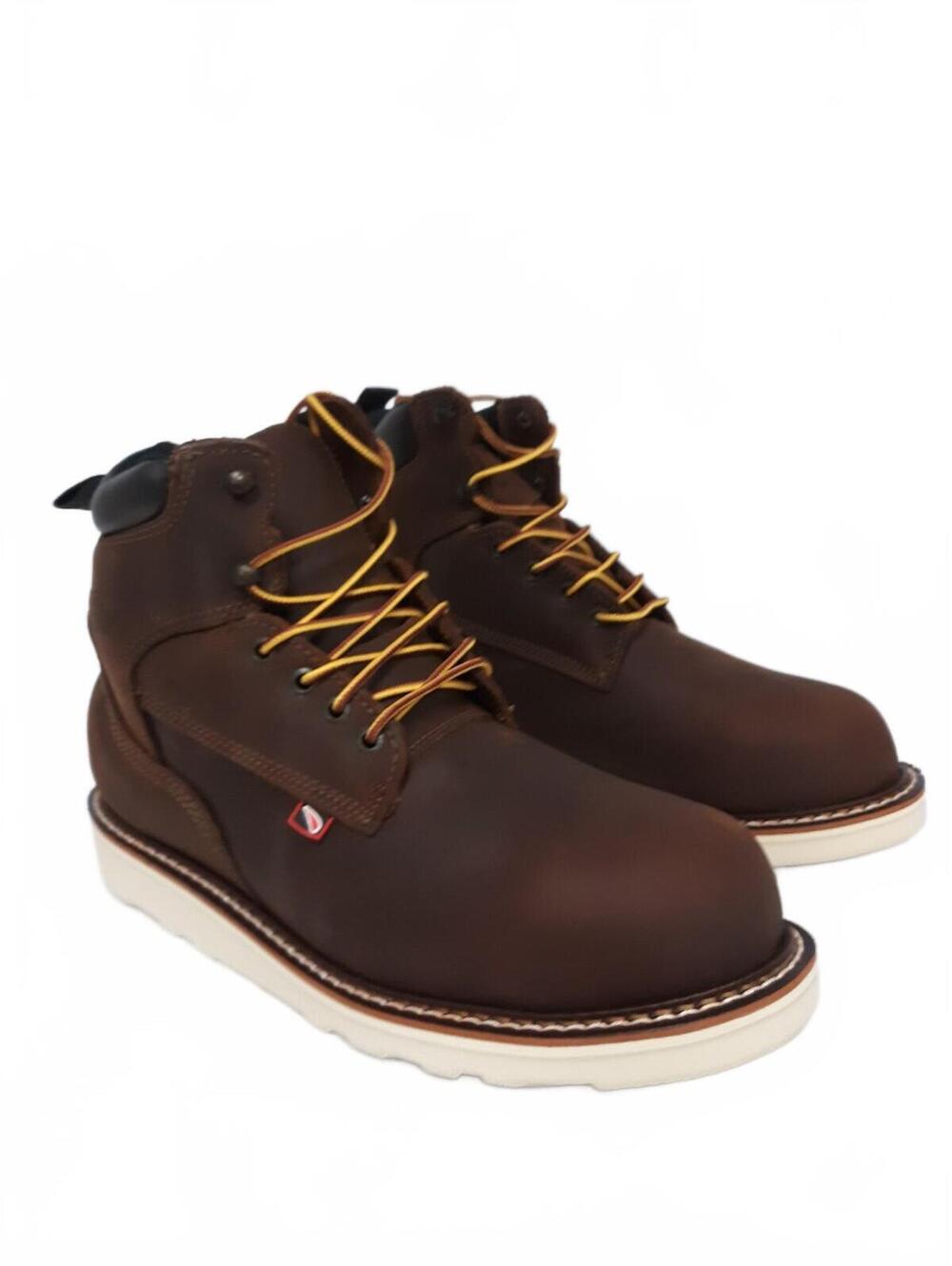 Red Wing 24215 Men Work Boots 10.5 D Steel Toe Leather Wedge Sole Waterproof EH